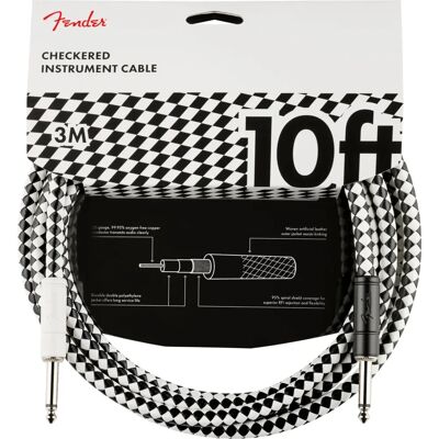 Fender Pro Cavo Strumento 10' Checkerboard - Cavo strumento Fender Pro Cavo Strumento 10' Checkerboard - Cavo strumento