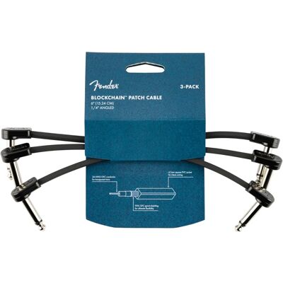 Fender Blockchain 6 inch Patch Kabel - 3-pack Fender Blockchain 6 inch Patch Kabel - 3-pack