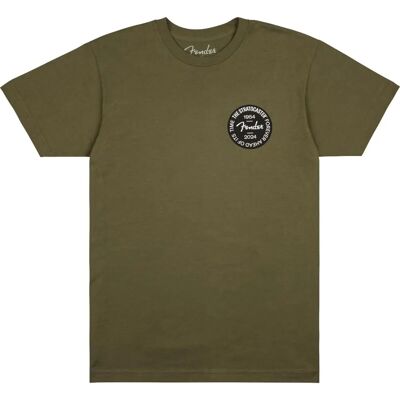 T-Shirt Badge 70° Anniversario Fender Stratocaster L T-Shirt Badge 70° Anniversario Fender Stratocaster L