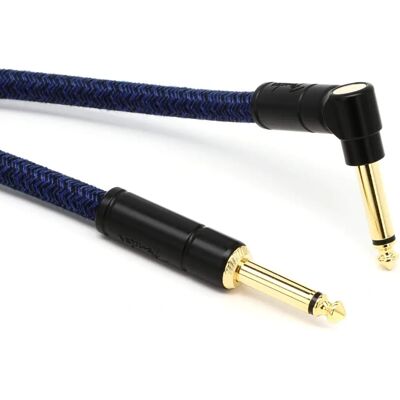 Fender Festival Series Blau 5,5 m Gerade - Abgewinkelt Instrumentenkabel Fender Festival Series Blau 5,5 m Gerade - Abgewinkelt Instrumentenkabel