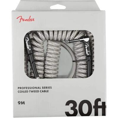 Fender Professional Series Tweed Coiled Instrument Cable - 30ft Fender Professional Series Tweed Coiled Instrument Cable - 30ft