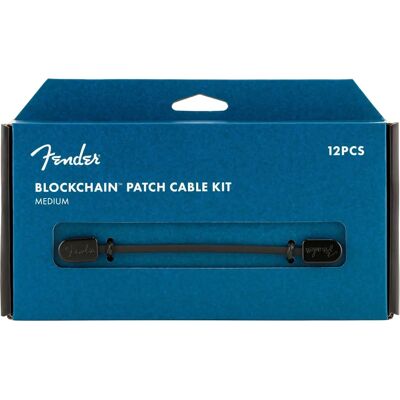 Fender Medium Blockchain Patch Kabel-Set - Schwarz - Patch Kabel Set Fender Medium Blockchain Patch Kabel-Set - Schwarz - Patch Kabel Set