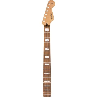 Fender Stratocaster hals i naturlig Pau Ferro - Modern C, 22 band Fender Stratocaster hals i naturlig Pau Ferro - Modern C, 22 band