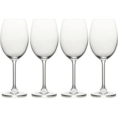 Mikasa Julie Set Of 4 16.5Oz White Wine Glasses - Wine Glasses Mikasa Julie Set Of 4 16.5Oz White Wine Glasses - Wine Glasses