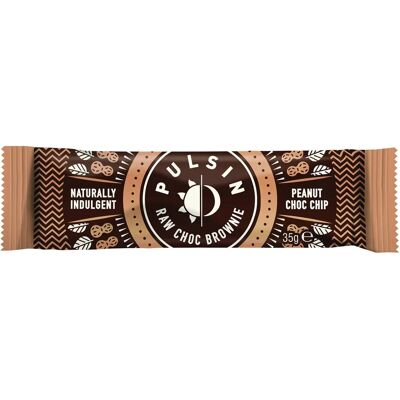 Pulsin Pulsín High Fibre Plant-Based Brownie with Peanut & Choc Chip - Brownie Pulsin Pulsín High Fibre Plant-Based Brownie with Peanut & Choc Chip - Brownie