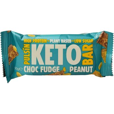 Pulsin Pulsin Plant Based Keto Bar Choc Fudge & Peanut - Protein Bar Pulsin Pulsin Plant Based Keto Bar Choc Fudge & Peanut - Protein Bar