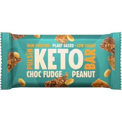 Pulsin Plant-Based Keto Bar Choc Fudge & Peanut - Keto Bar Pulsin Plant-Based Keto Bar Choc Fudge & Peanut - Keto Bar