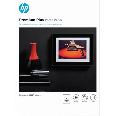 HP CR673A Weißes Fotopapier A4 - Halbglänzend - 20 Blatt HP CR673A Weißes Fotopapier A4 - Halbglänzend - 20 Blatt