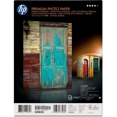 HP Premium Satin Fotopapier 18x24 - Fotopapier HP Premium Satin Fotopapier 18x24 - Fotopapier