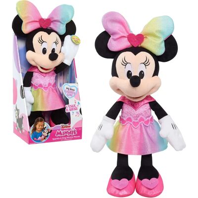 Peluches Minnie Mouse qui chante de Disney Junior - Rose - Jouet en peluche - Publicité Peluches Minnie Mouse qui chante de Disney Junior - Rose - Jouet en peluche - Publicité