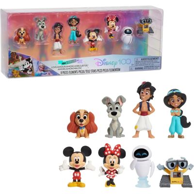 Disney100 Limited Edition 8 Piece Figure Pack - Collectible Figures Disney100 Limited Edition 8 Piece Figure Pack - Collectible Figures