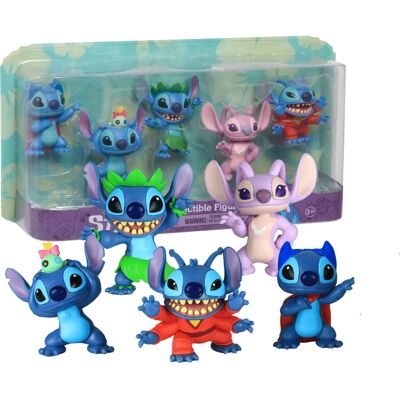 Just Play Stitch - Ensemble de Figurines à Collectionner - 7 cm - Disney Just Play Stitch - Ensemble de Figurines à Collectionner - 7 cm - Disney