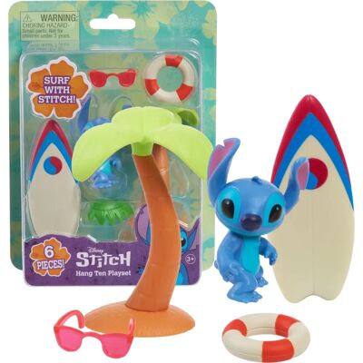 Just Play Stitch Hang Ten - Spielset - 6 Teile - Kreatives Spielzeug Just Play Stitch Hang Ten - Spielset - 6 Teile - Kreatives Spielzeug