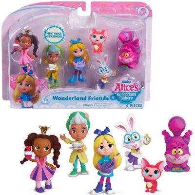 Disney Junior Alice au Pays des Merveilles Pack de 6 Figurines - Figuras d'Action - Publicité Disney Junior Alice au Pays des Merveilles Pack de 6 Figurines - Figuras d'Action - Publicité