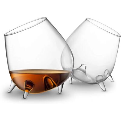 Final Touch Relax Cognac Glasses - 600ml Set of 2 - Clear Final Touch Relax Cognac Glasses - 600ml Set of 2 - Clear