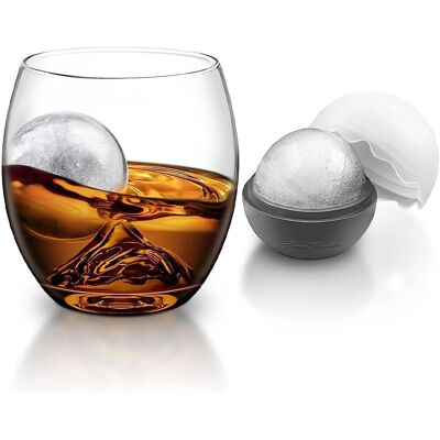 Final Touch On the Rocks Glass and Ice Ball Mould Set - Drinkware set Final Touch On the Rocks Glass and Ice Ball Mould Set - Drinkware set