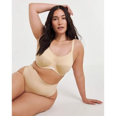Elomi Energise Nude Unterstützung Sport-BH - 46DD Elomi Energise Nude Unterstützung Sport-BH - 46DD