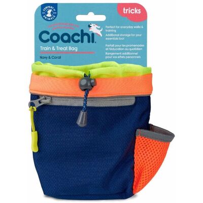 Coachio Navy/Coral Train and Treat Bag - Training Bag Coachio Navy/Coral Train and Treat Bag - Training Bag