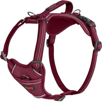 Company of Animals Burgundy M Dog Harness - Reflective, Padded, Adjustable Company of Animals Burgundy M Dog Harness - Reflective, Padded, Adjustable