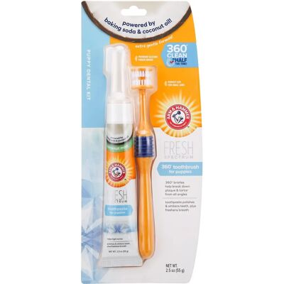 Kit Dentaire à la Noix de Coco Fraîche Arm and Hammer - Petit Chien - Publicité Kit Dentaire à la Noix de Coco Fraîche Arm and Hammer - Petit Chien - Publicité