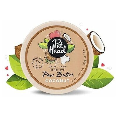 Pet Head Beurre de Patte à la Noix de Coco 40g - Soin de la Peau du Animal - Publicité Pet Head Beurre de Patte à la Noix de Coco 40g - Soin de la Peau du Animal - Publicité