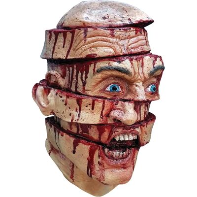 Ghoulish Productions Rote Schnittgesicht Horror Maske - Halloween Kostüm Ghoulish Productions Rote Schnittgesicht Horror Maske - Halloween Kostüm