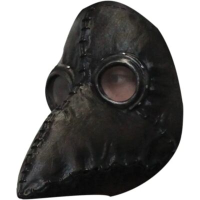 Lacey Wigs Schwarze Latexmaske Pestdoktor - Maske Lacey Wigs Schwarze Latexmaske Pestdoktor - Maske