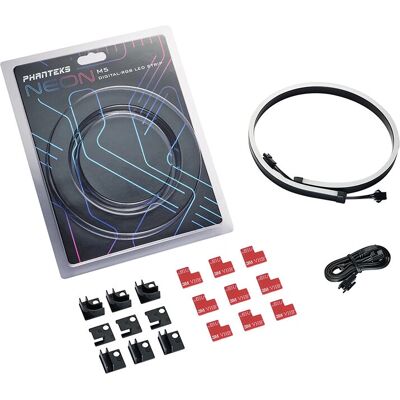 Phanteks Neon M5 RGB LED-Streifen - 550mm, Digital, Halter Phanteks Neon M5 RGB LED-Streifen - 550mm, Digital, Halter