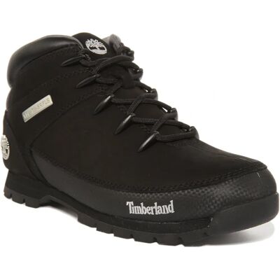 Timberland para hombre Botas de cuero negras para exteriores - Botas Timberland para hombre Botas de cuero negras para exteriores - Botas