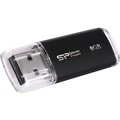 Silicon Power Ultima-II USB-Stick - 8 GB - Schwarz Silicon Power Ultima-II USB-Stick - 8 GB - Schwarz