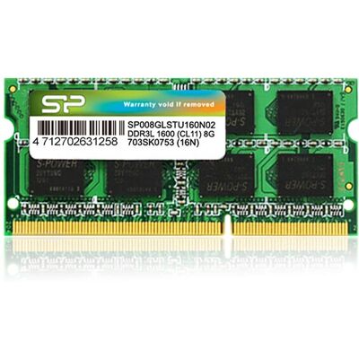 Silicon Power 8GB DDR3L SO-DIMM Módulo de memória - Módulo de memória Silicon Power 8GB DDR3L SO-DIMM Módulo de memória - Módulo de memória