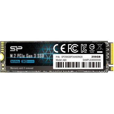 Silicon Power - P34A60 - 256GB - M.2 NVMe - SSD Silicon Power - P34A60 - 256GB - M.2 NVMe - SSD
