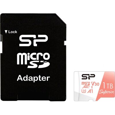 Carte mémoire Silicon Power SP001TBSTXDV3V20SP 1TB MicroSDXC UHS-I Classe 10 - Publicité Carte mémoire Silicon Power SP001TBSTXDV3V20SP 1TB MicroSDXC UHS-I Classe 10 - Publicité