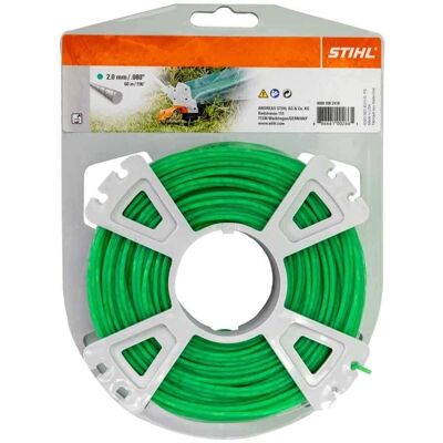 STIHL 9302418 Fil de coupe rond et silencieux - Publicité STIHL 9302418 Fil de coupe rond et silencieux - Publicité