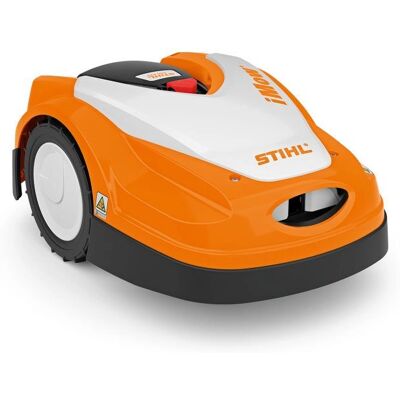 Tondeuse robot Stihl RMI 422 P - Batterie, Noir, Gris, Orange - Publicité Tondeuse robot Stihl RMI 422 P - Batterie, Noir, Gris, Orange - Publicité