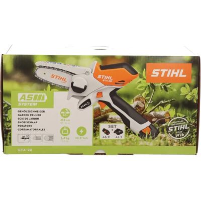 Stihl Akku-GartenSäge - Modell GTA 26 - Hohe Schnittleistung Stihl Akku-GartenSäge - Modell GTA 26 - Hohe Schnittleistung
