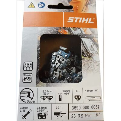 Stihl RS Pro Rapid Super Kettensägekette - Hochleistungs .325" 1,3mm Stihl RS Pro Rapid Super Kettensägekette - Hochleistungs .325" 1,3mm