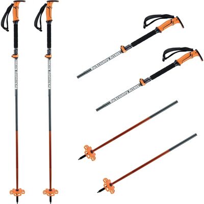 Bca Scepter 4s Bastoni da sci Arancione, Nero 110-130 cm - Bastoni da sci Bca Scepter 4s Bastoni da sci Arancione, Nero 110-130 cm - Bastoni da sci