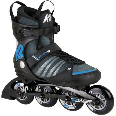 K2 Power 90 Inlineskates Herren - Softboot - 90mm Rollen - Schwarz K2 Power 90 Inlineskates Herren - Softboot - 90mm Rollen - Schwarz
