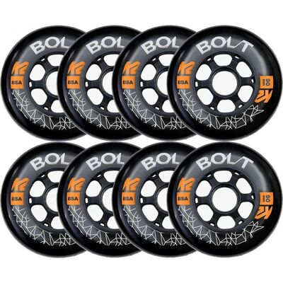 K2 Bolt 90 mm 85A Inline Skates Rollen - Schwarz - 8er Pack K2 Bolt 90 mm 85A Inline Skates Rollen - Schwarz - 8er Pack