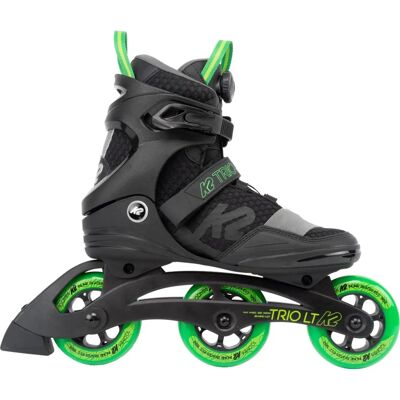 K2 Herren Inlineskates TRIO LT 100 BOA - Schwarz & Grün - 47 K2 Herren Inlineskates TRIO LT 100 BOA - Schwarz & Grün - 47
