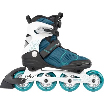 K2 Alexis 84 BOA Inline-Skates - Türkis & Weiß - Damen - Typ: Fitness K2 Alexis 84 BOA Inline-Skates - Türkis & Weiß - Damen - Typ: Fitness