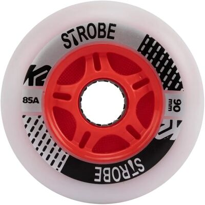 K2 Strobe Inline Skates Räder - 90mm, Weiß, 2er Pack K2 Strobe Inline Skates Räder - 90mm, Weiß, 2er Pack