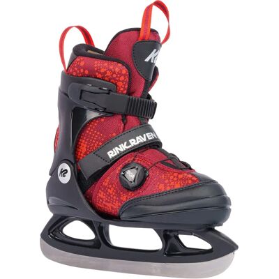 K2 Eisschuhe - Verstellbare Kindereiskates - Schwarz/Rot K2 Eisschuhe - Verstellbare Kindereiskates - Schwarz/Rot