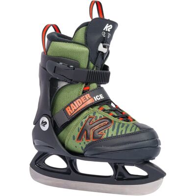 K2 Łyżwy hokejowe - Raider Ice - Zielony/Czarny - Regulowane w 5 rozmiarach K2 Łyżwy hokejowe - Raider Ice - Zielony/Czarny - Regulowane w 5 rozmiarach