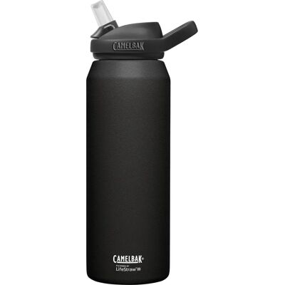 Bouteille en acier inoxydable isolée sous vide CamelBak Eddy filtrée - 1L - Noir - Publicité Bouteille en acier inoxydable isolée sous vide CamelBak Eddy filtrée - 1L - Noir - Publicité