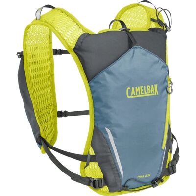 CamelBak Giacca da corsa trail femminile 7L Non Tossico 2 x 500ml Flaconi Rapid Stow Blu Fumo/Limone CamelBak Giacca da corsa trail femminile 7L Non Tossico 2 x 500ml Flaconi Rapid Stow Blu Fumo/Limone