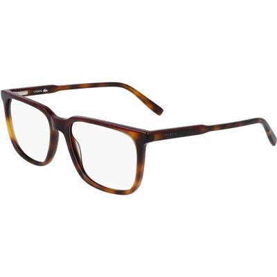 Lacoste L2861 219 Braun Havanna Burgund Unisex Brille - Quadrat Lacoste L2861 219 Braun Havanna Burgund Unisex Brille - Quadrat