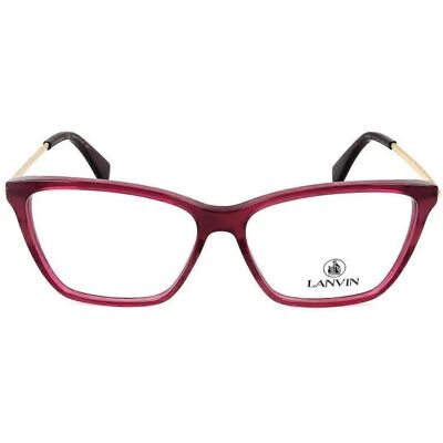 Lanvin LNV2605 602 Gestreepte Rode Brillenframes - Brillenframes Lanvin LNV2605 602 Gestreepte Rode Brillenframes - Brillenframes