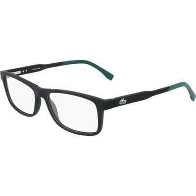 Lacoste L2876-001 Black Matte Full-Rim Rectangular Eyeglasses - Eyeglasses Lacoste L2876-001 Black Matte Full-Rim Rectangular Eyeglasses - Eyeglasses